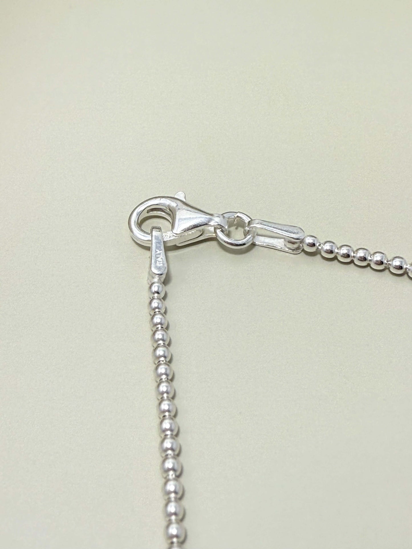 Velani Jewelry Sterling Silver Bead Necklace