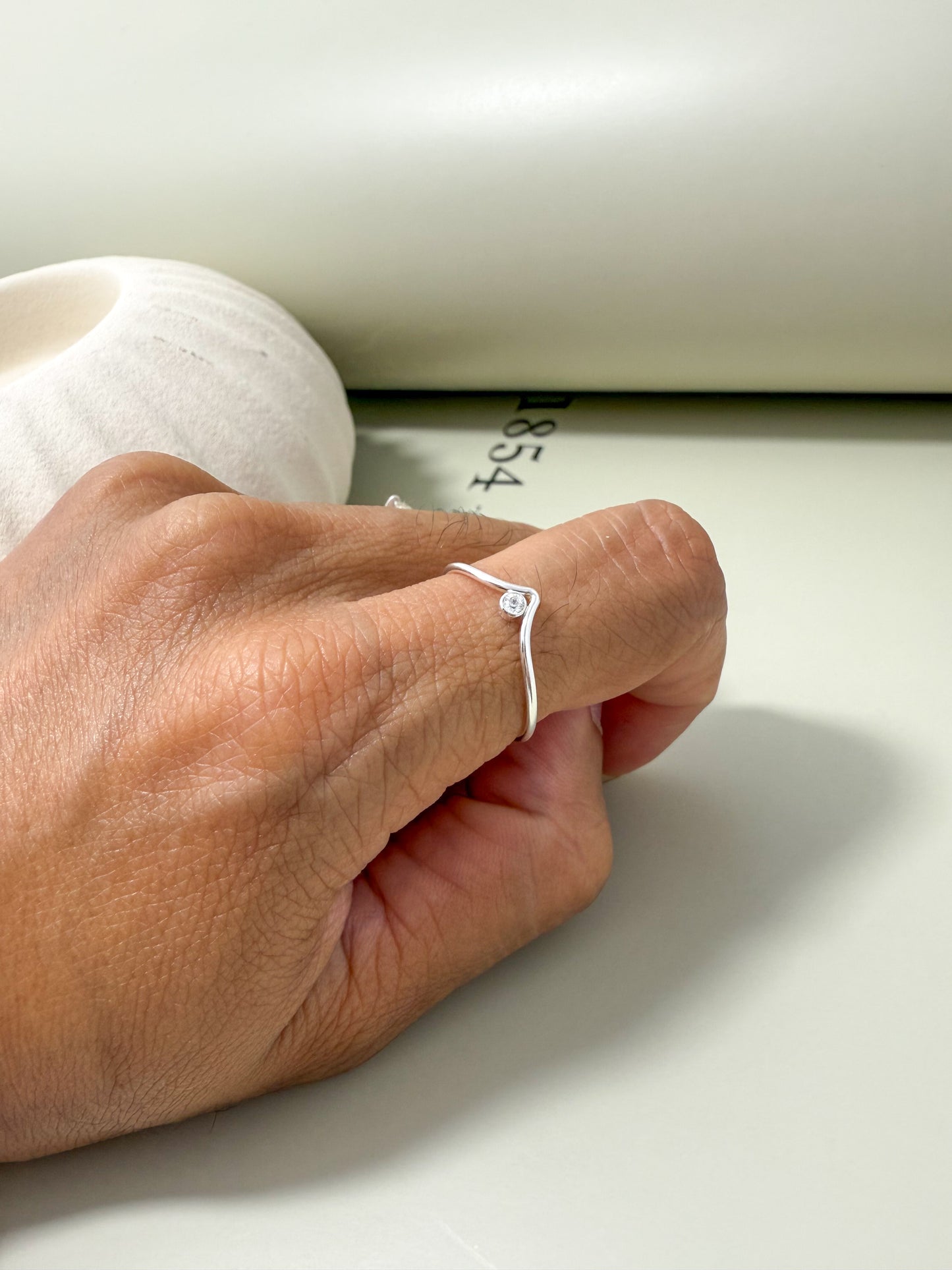 Velani Jewelry Sterling Silver Ring with CZ