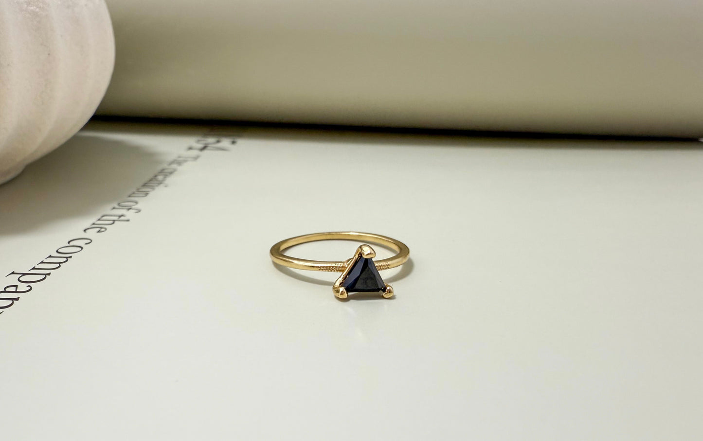 Velani Jewelry Trillion CZ Stackable Ring