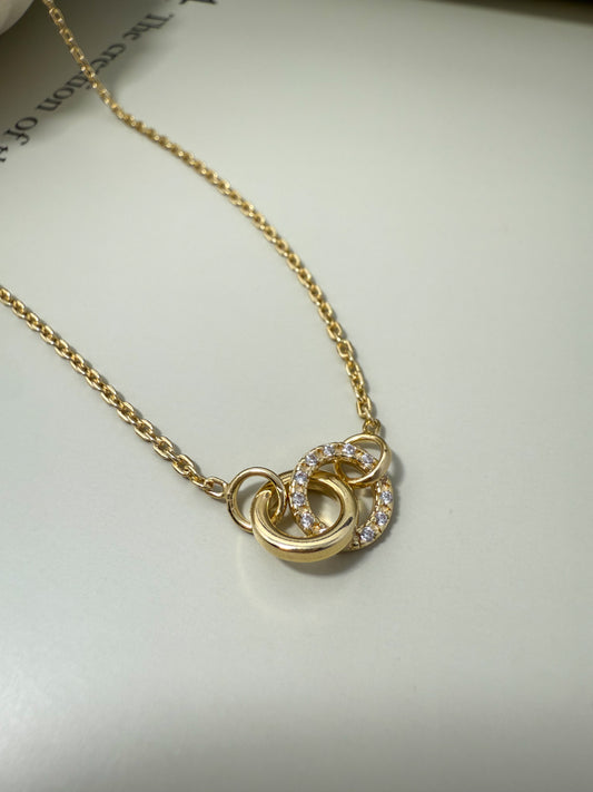 Velani Jewelry Union Gold Filled Necklace with CZ