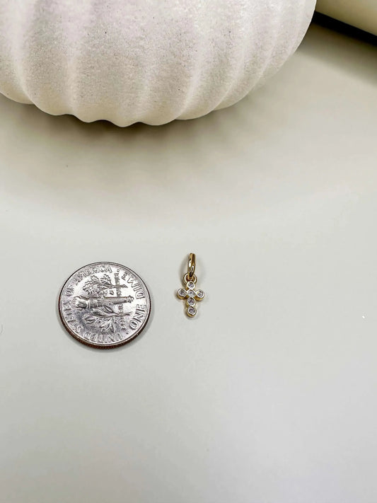 Velani Mini Cross Pendant with CZ