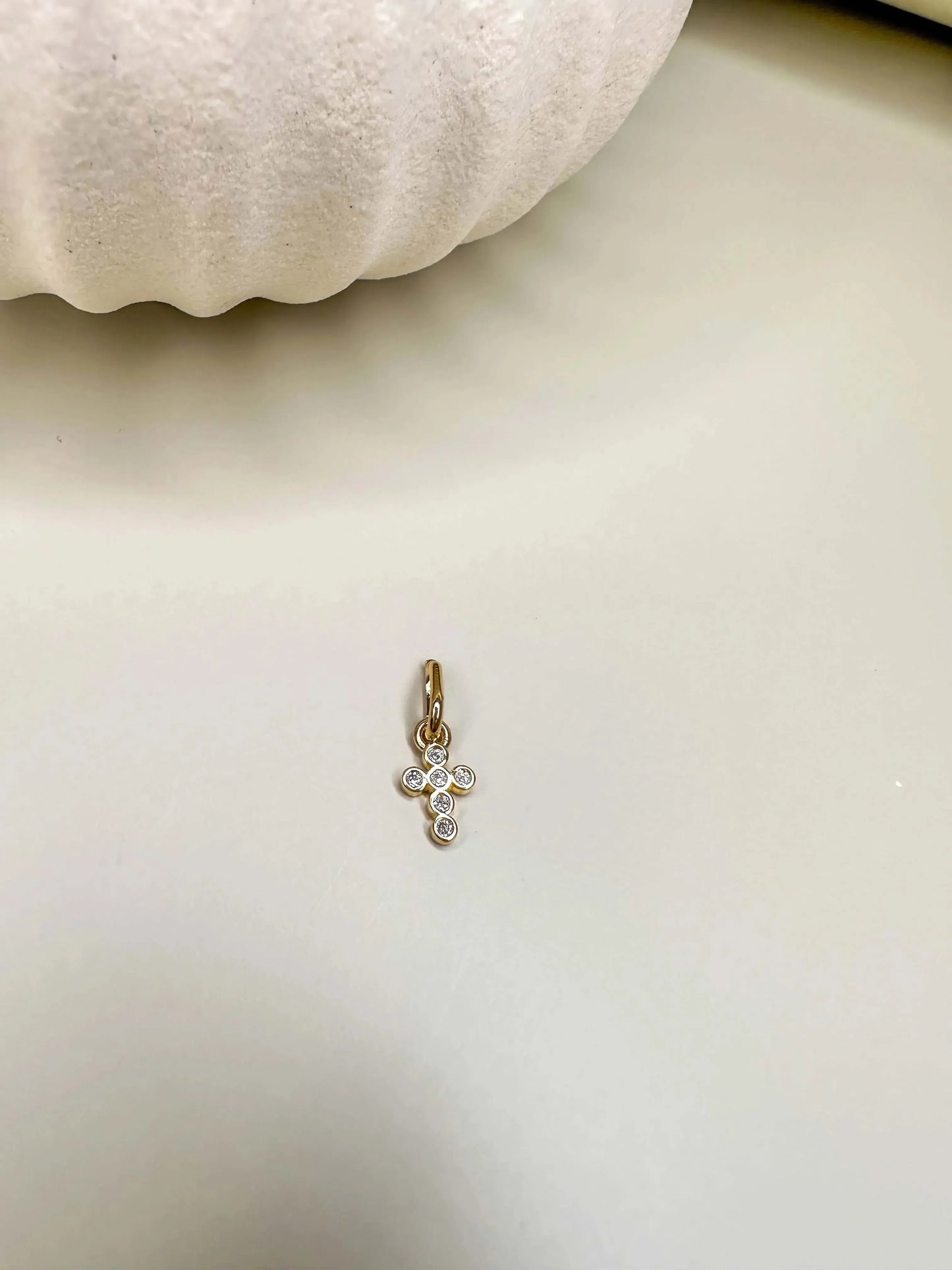Velani Mini Cross Pendant with CZ