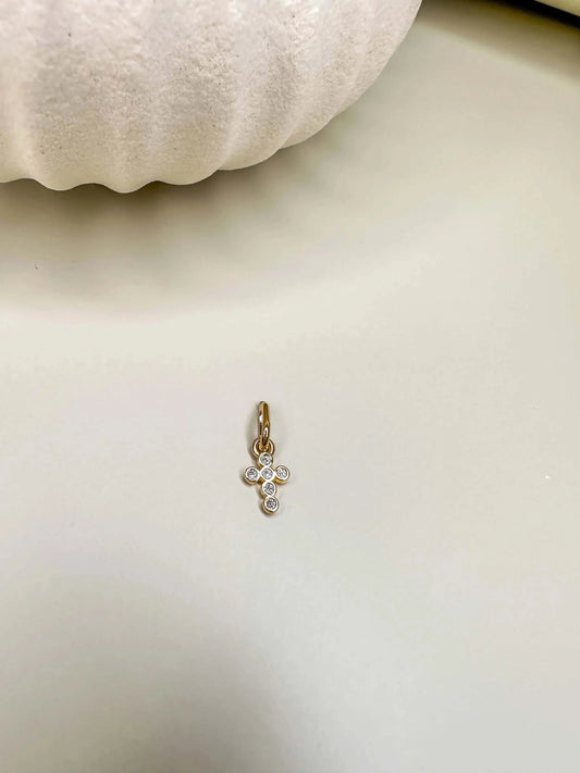 Velani Mini Cross Pendant with CZ