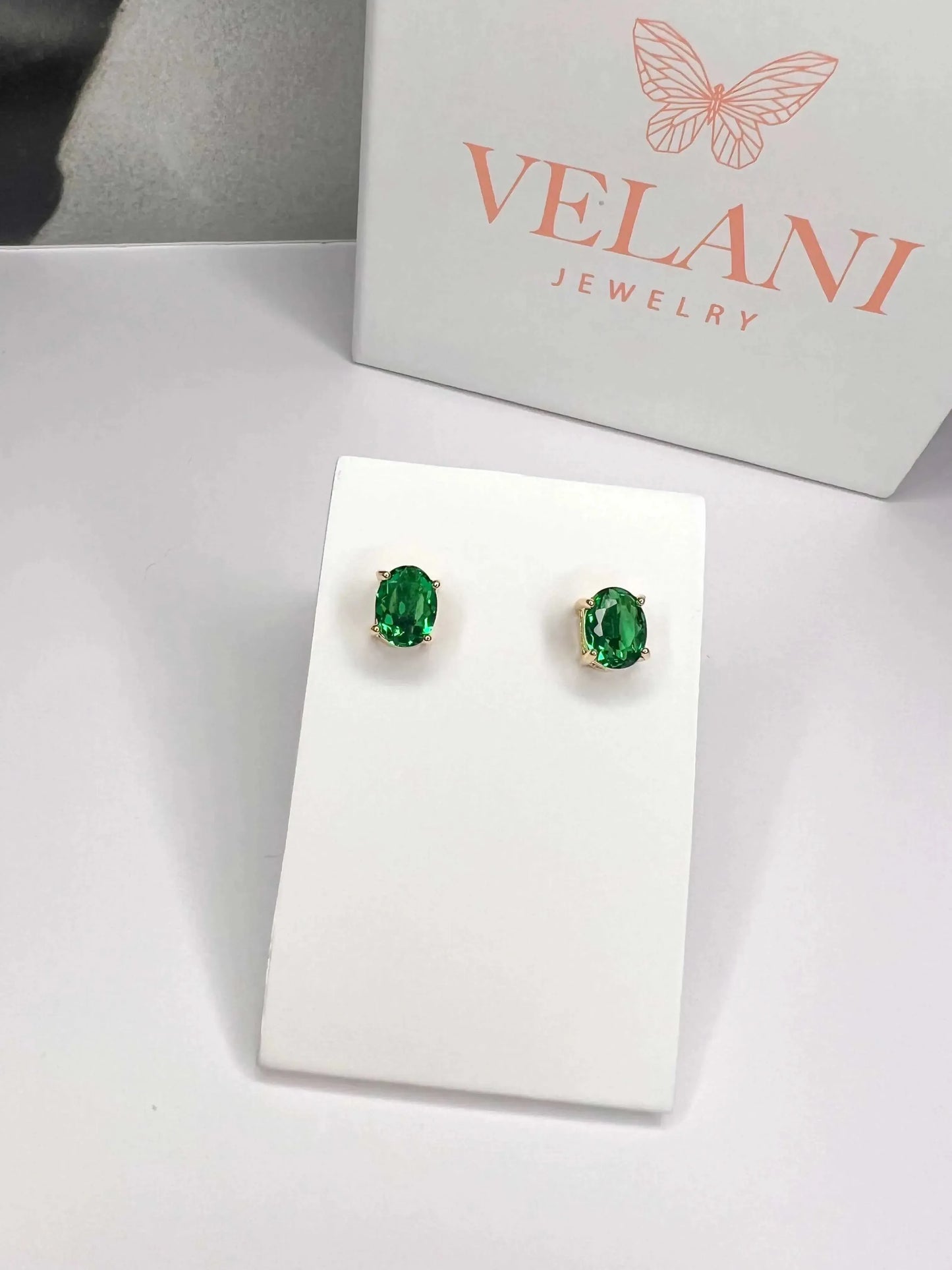 Velani Oval Earrings with CZ