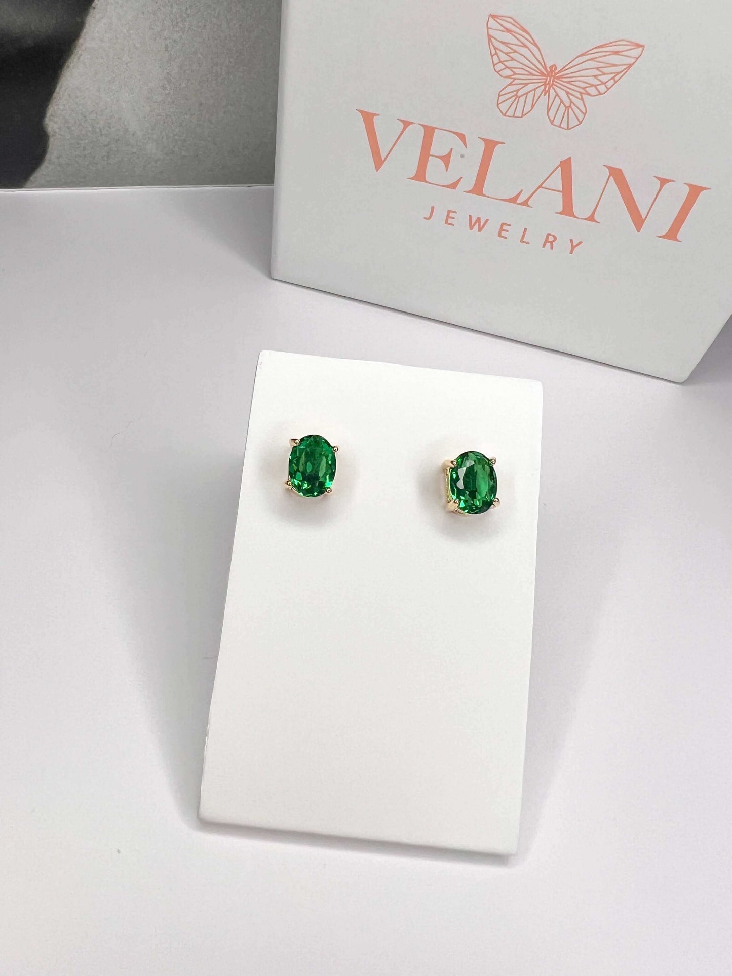 Velani Oval Earrings with CZ