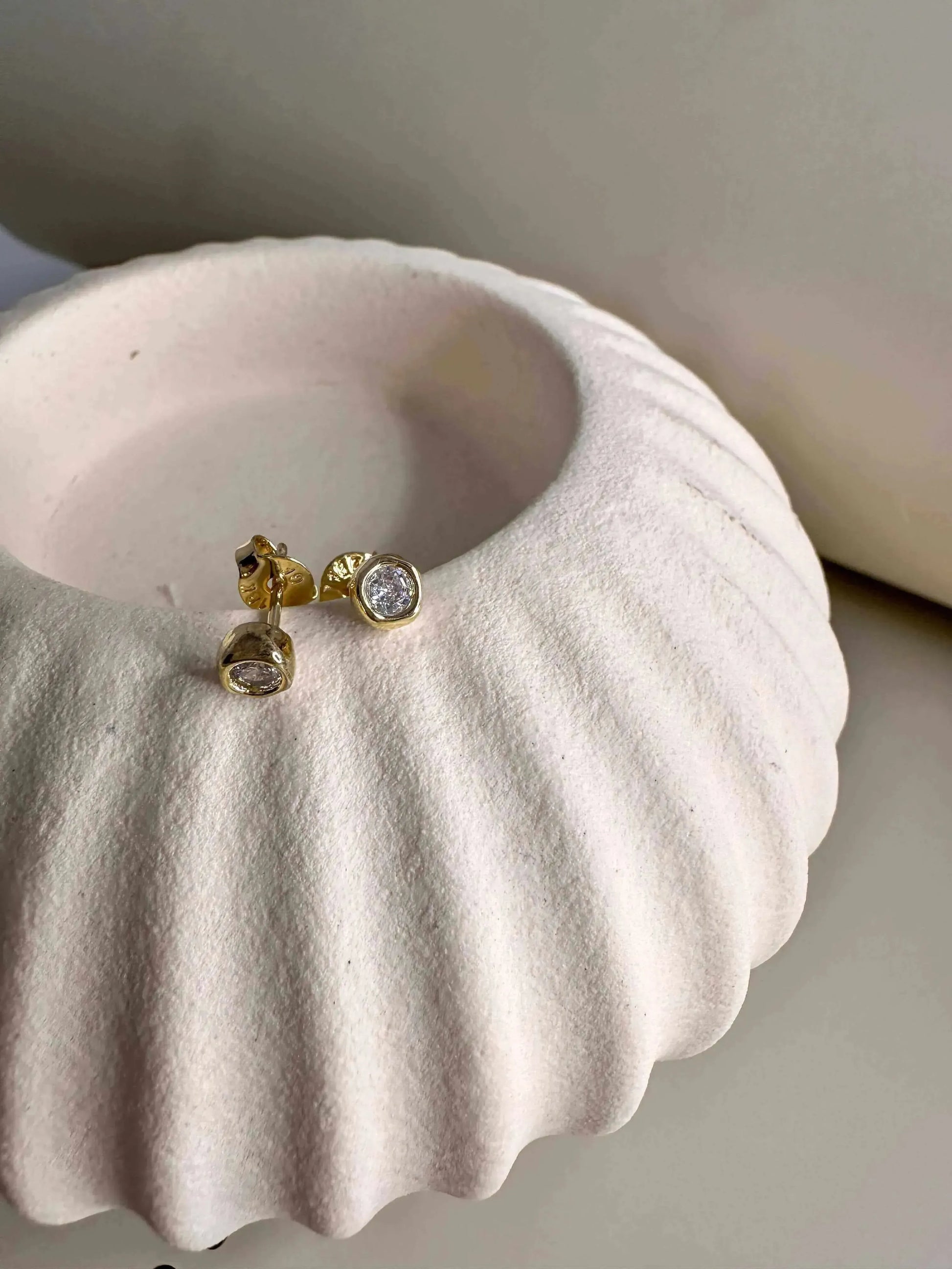 Velani Round CZ Studs