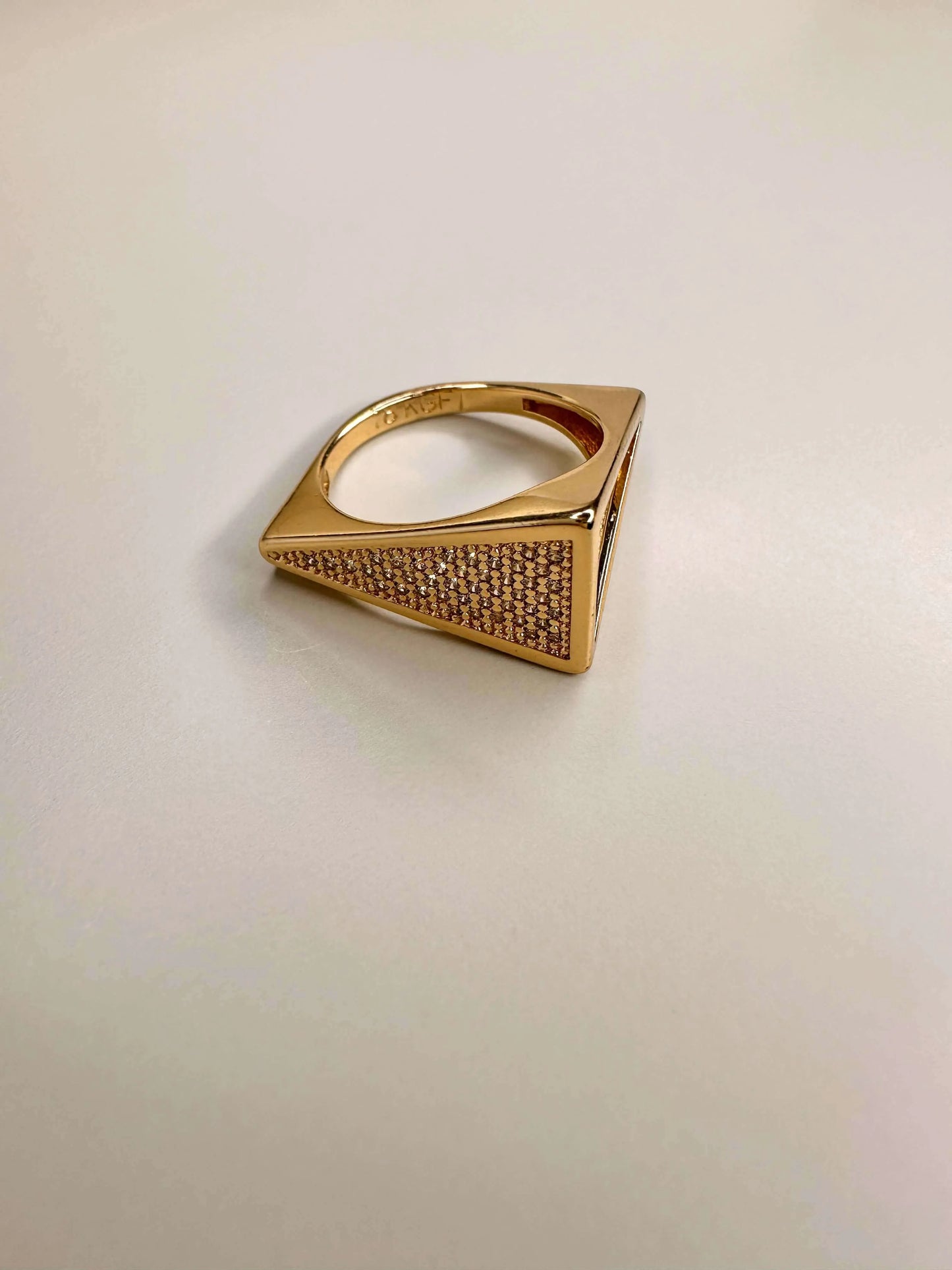 Velani Sideway Triangle Ring