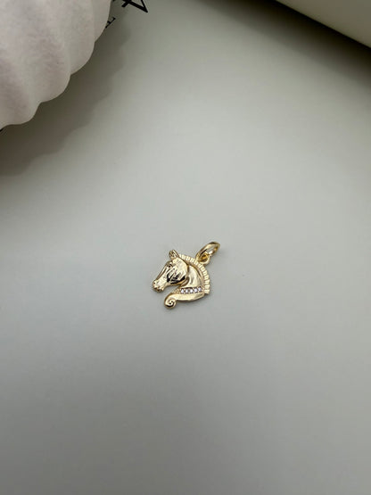 Velani Jewelry Sovereign Horse CZ Pendant