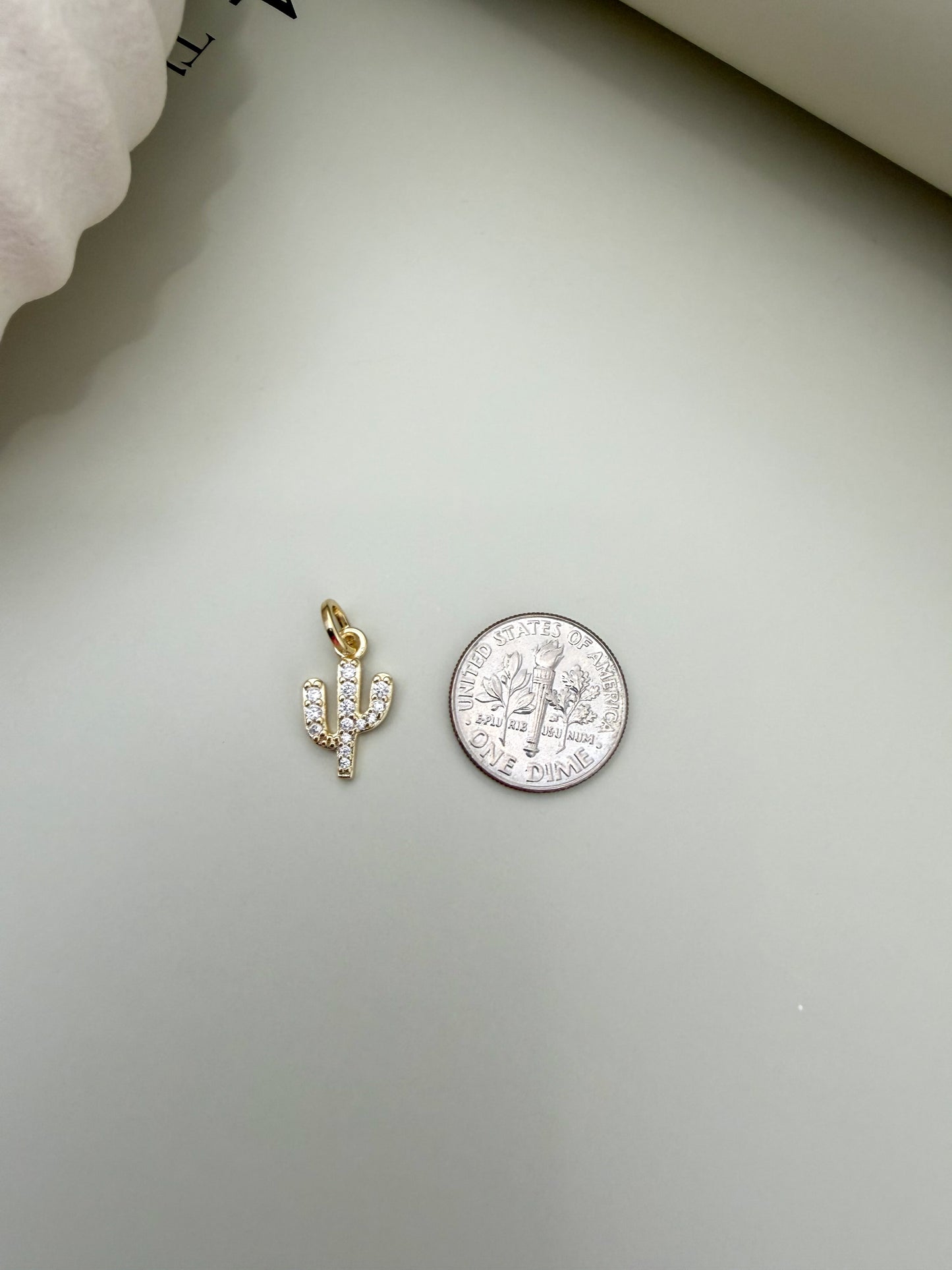 Velani Jewelry Desert Cactus CZ Pendant