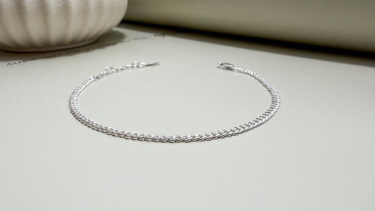 Velani Jewelry Dainty Cuban Bracelet – Sterling Silver