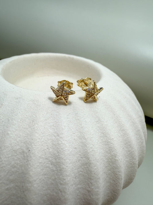 Velani Jewelry Radiant Starfish Star Studs