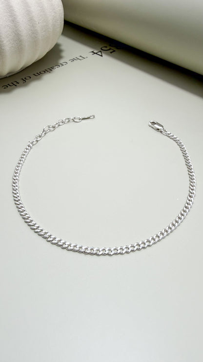 Velani Jewelry Dainty Cuban Bracelet – Sterling Silver