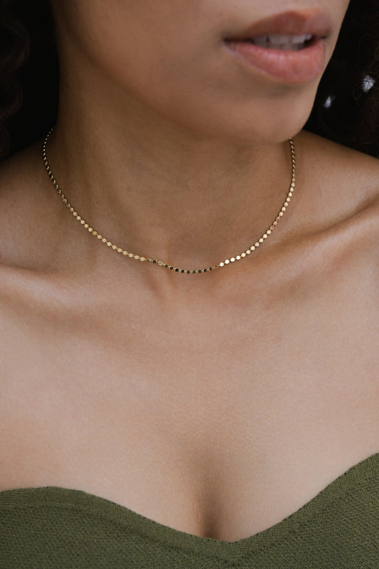 Velani Jewelry Flat Ball Necklace