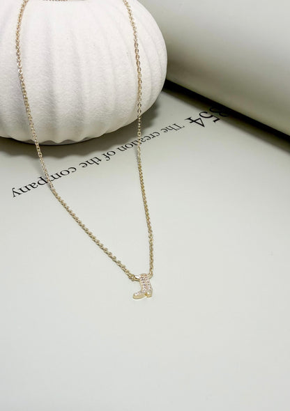Velani Jewelry Mini Pavé Boot Necklace