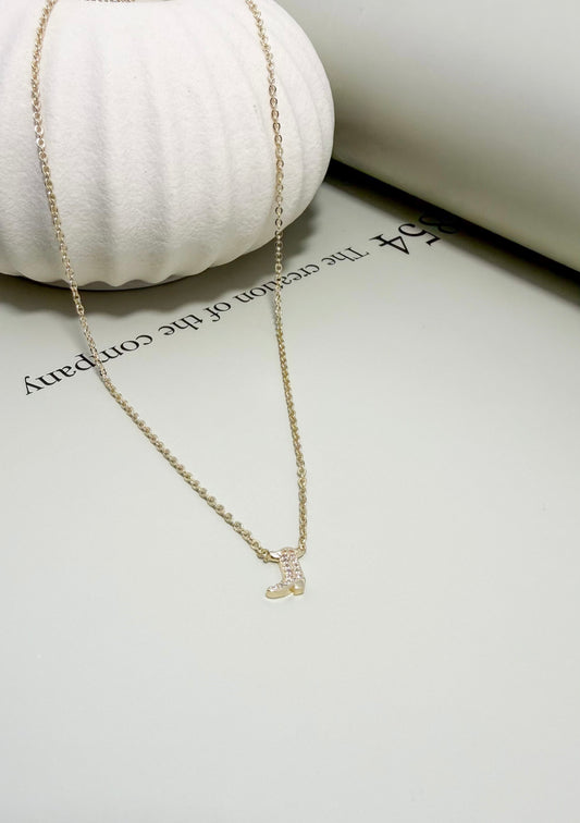 Velani Jewelry Mini Pavé Boot Necklace