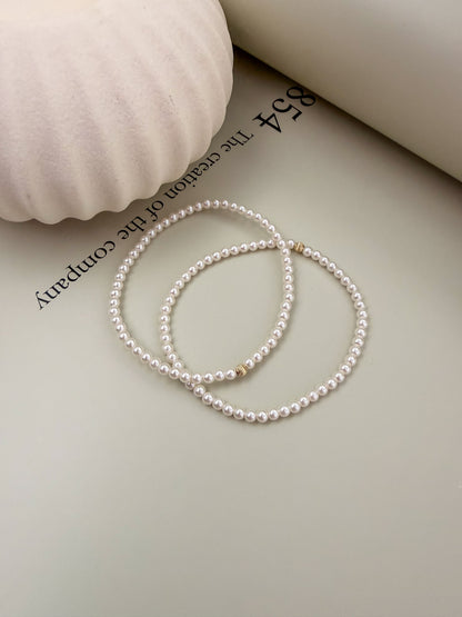 Velani Jewelry Crystal Pearl Stretch Bracelet