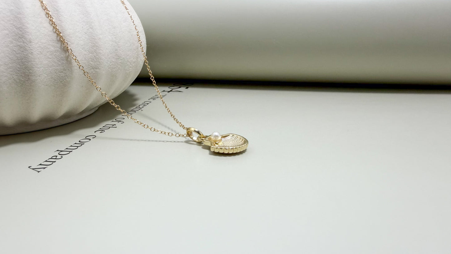 Velani Jewelry Mini Shell Pearl Necklace