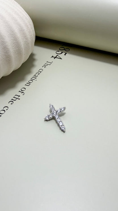 Sterling Silver Divine Light CZ Cross Pendant – Velani Jewelry