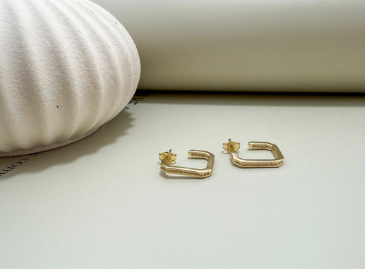 Velani Jewelry Verona Pavé Square Hoops