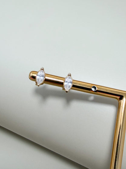 Velani Jewelry Classic Marquise Stud Earrings