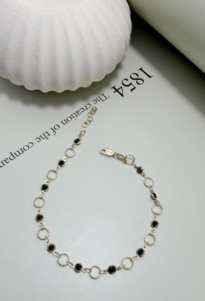 Velani Jewelry Sabbia Nera Anklet