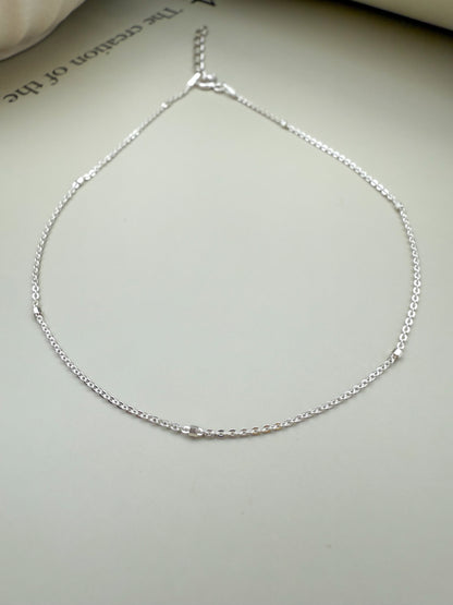 Velani Jewelry Dainty Link Anklet – Sterling Silver
