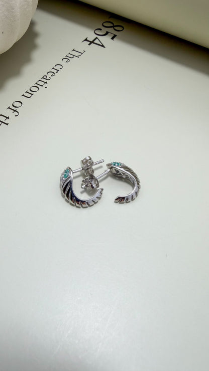 Verde Chevron Moissanite Wraps Sterling Silver - Velani Jewelry