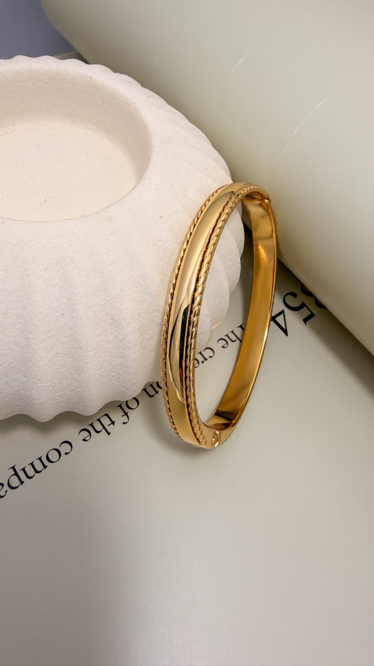 Velani Jewelry Aurelia Polished Rope Bangle Bracelet