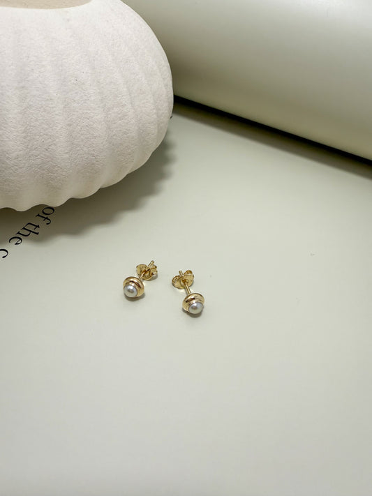 Velani Jewelry Dainty Pearl Stud Earrings