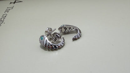 Verde Chevron Moissanite Wraps Sterling Silver - Velani Jewelry