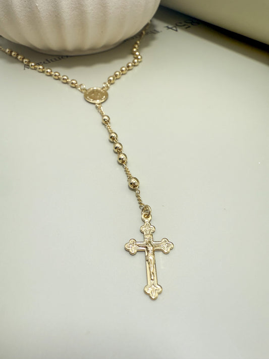 Velani Jewelry Devotion Rosary Necklace