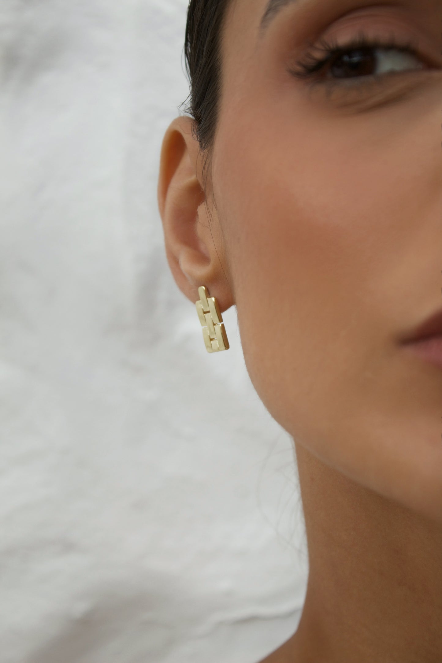 Velani Jewelry Watch Link Stud Earrings