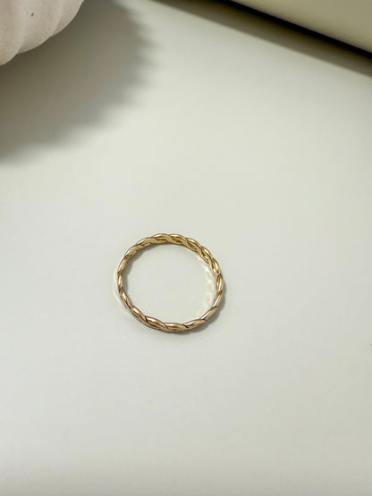Velani Jewelry Woven Stackable Ring