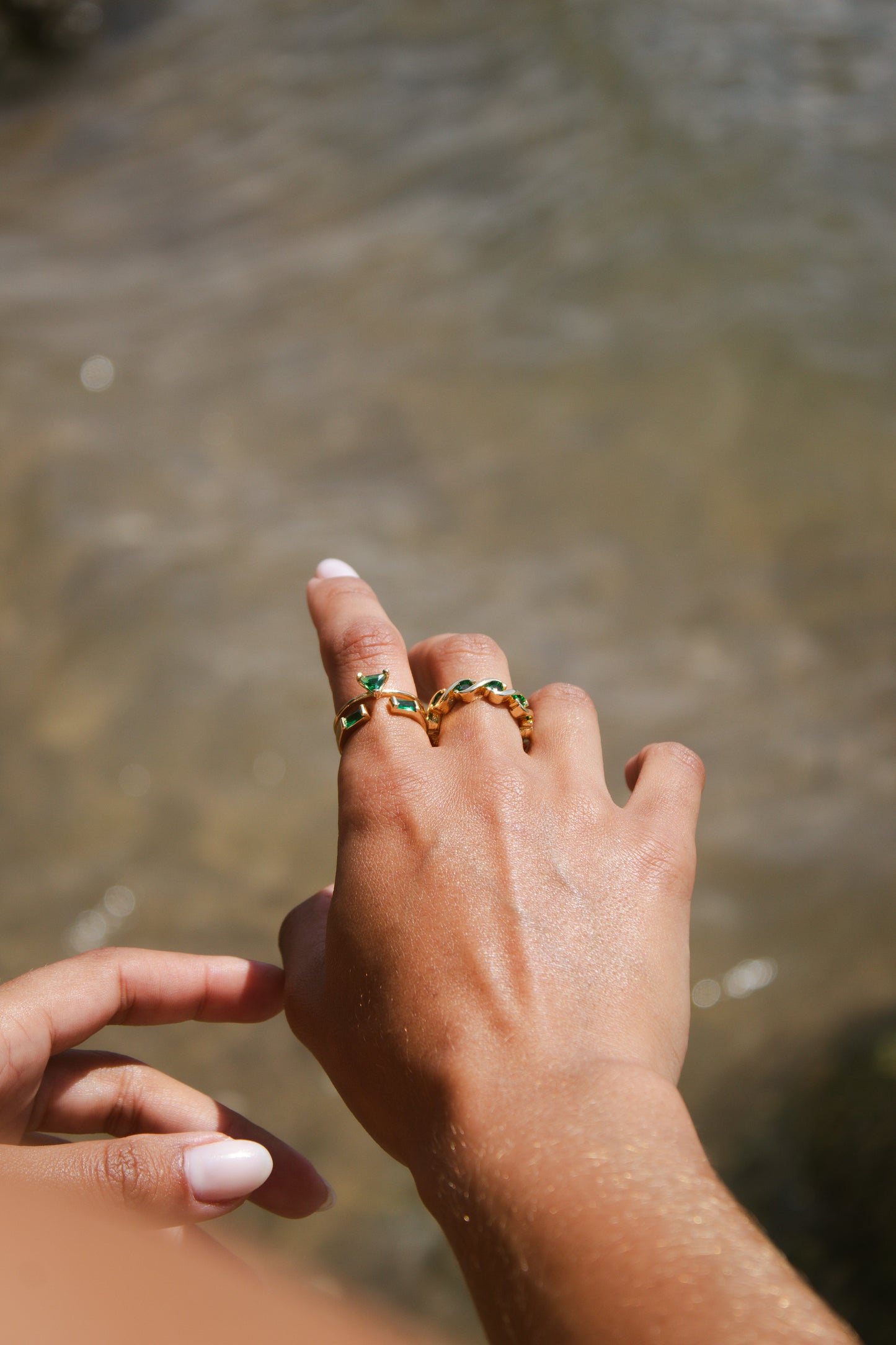 Velani Jewelry Trillion CZ Stackable Ring