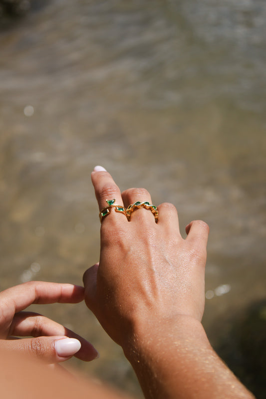 Velani Jewelry Trillion CZ Stackable Ring