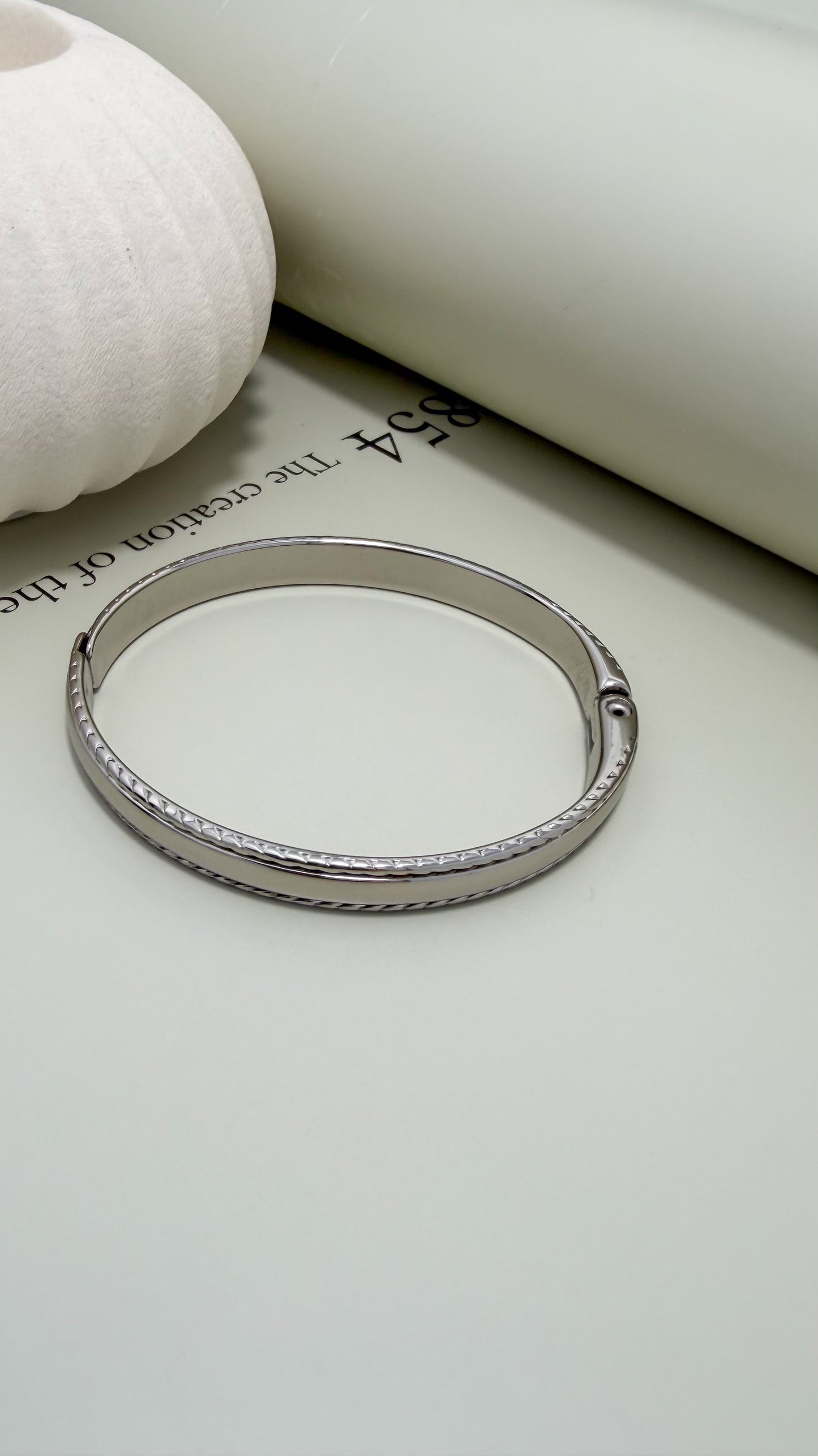 Velani Jewelry Aurelia Polished Rope Bangle Bracelet
