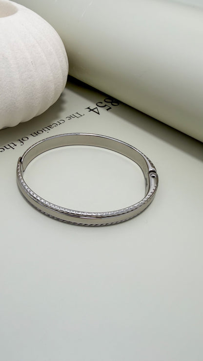 Velani Jewelry Aurelia Polished Rope Bangle Bracelet