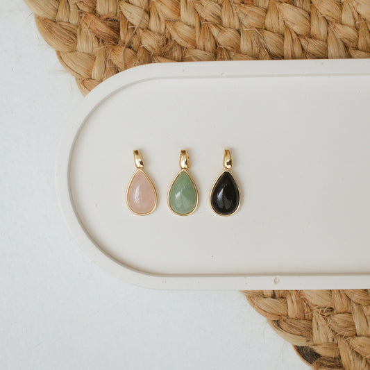 Velani Jewelry Semiprecious Stone Teardrop Pendant