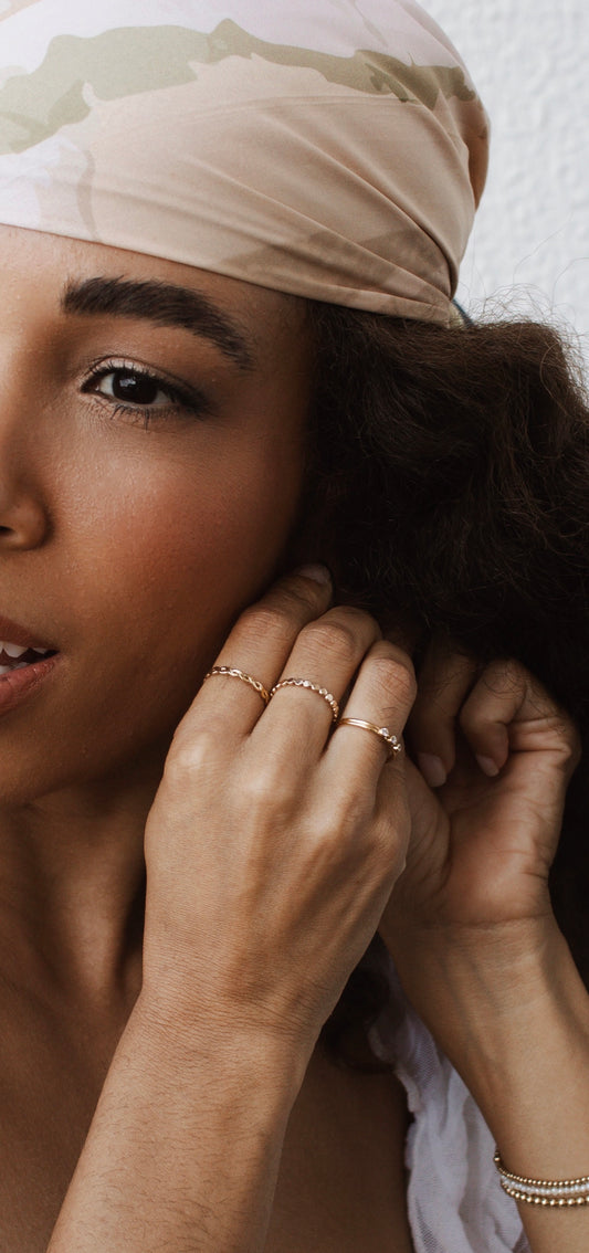 Velani Jewelry Woven Stackable Ring