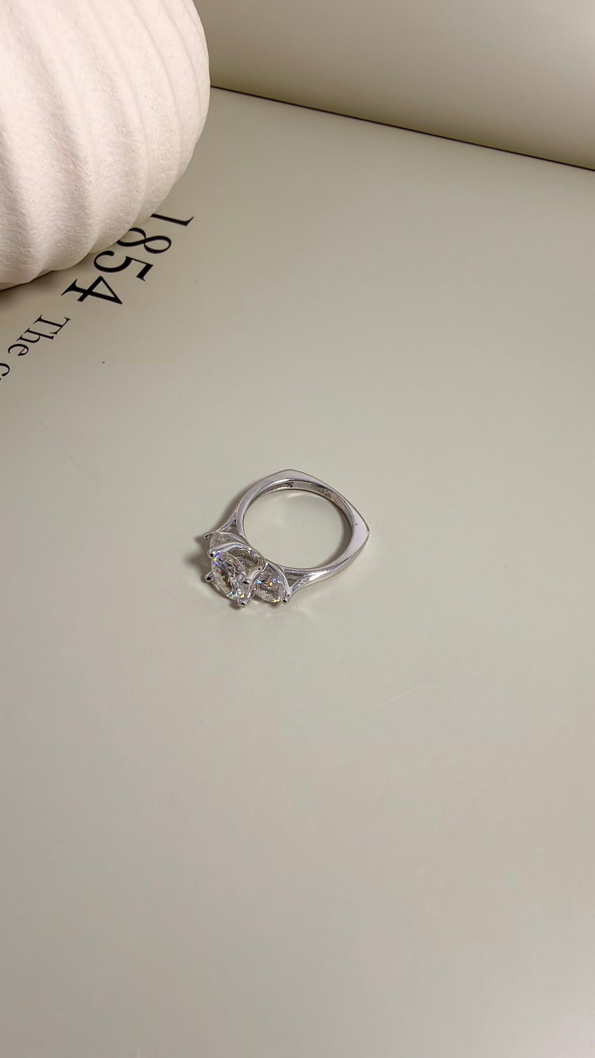 Moissanite Trio Ring - Velani Jewelry