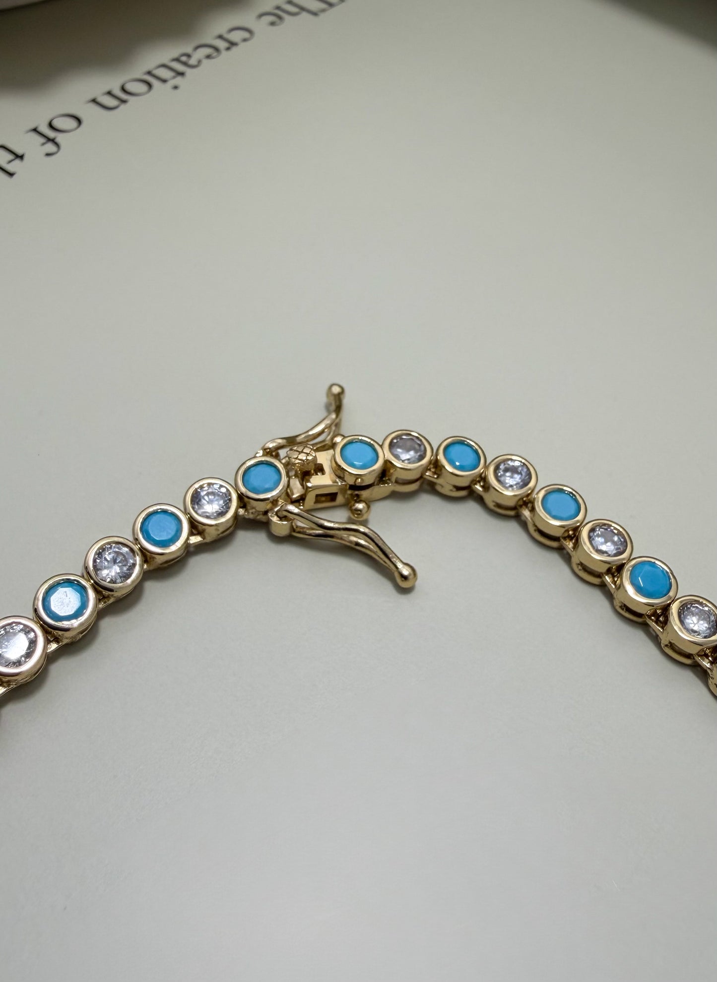 Round Bezel CZ Tennis Necklace - Velani Jewelry