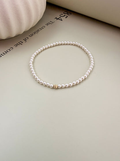 Velani Jewelry Crystal Pearl Stretch Bracelet