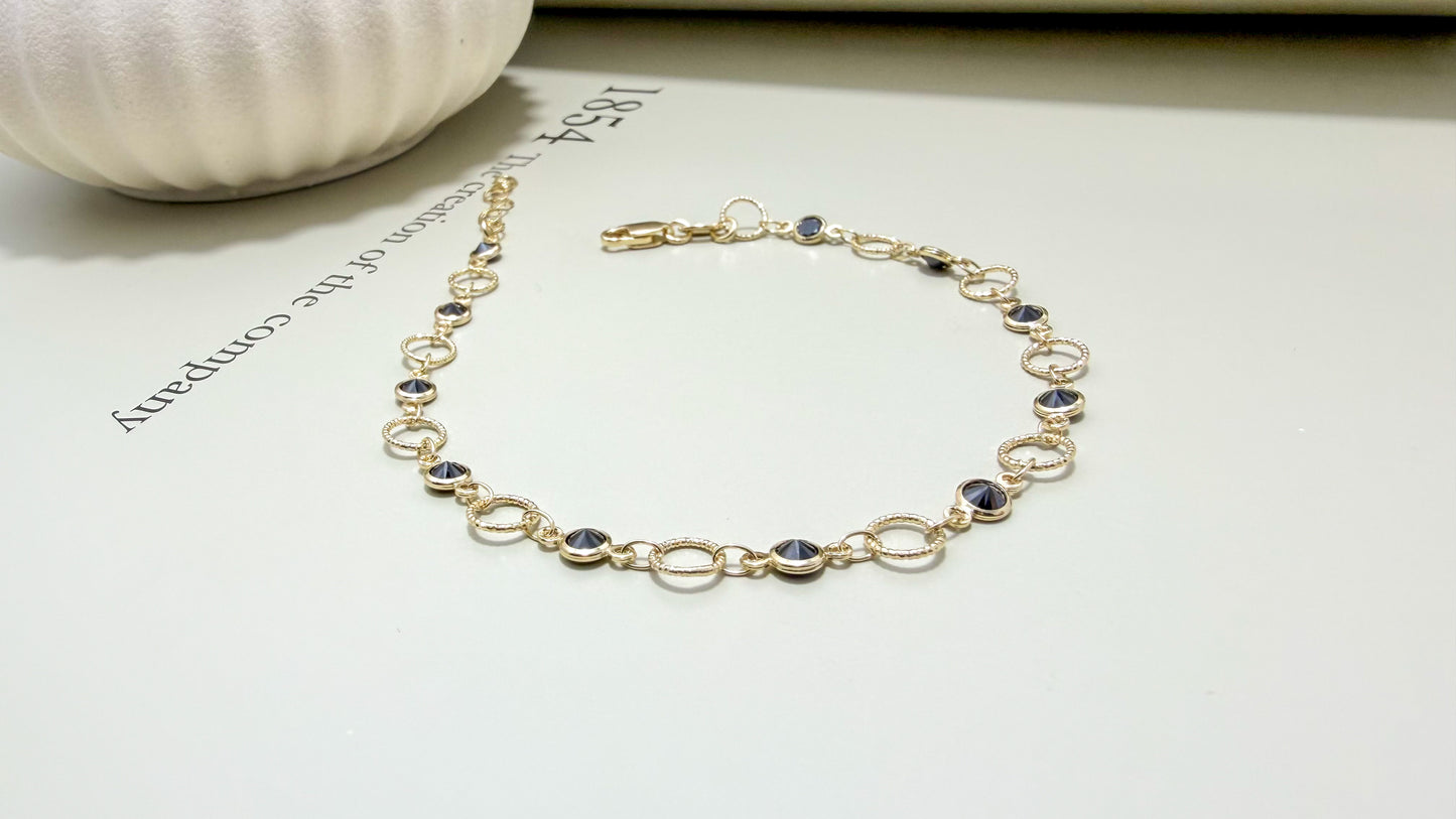 Velani Jewelry Sabbia Nera Anklet