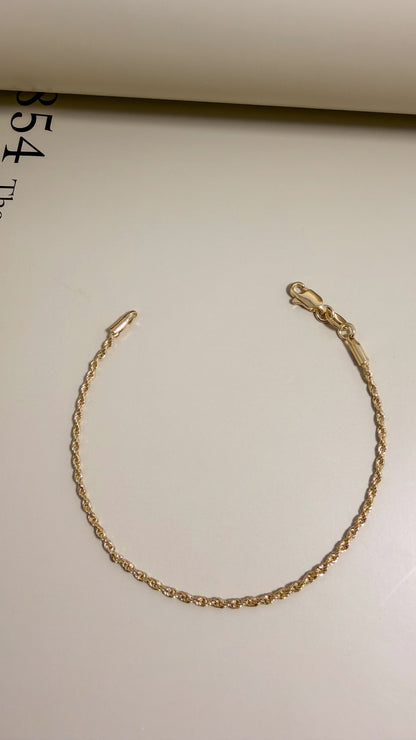 Rope Bracelet 1.7mm - Velani Jewelry