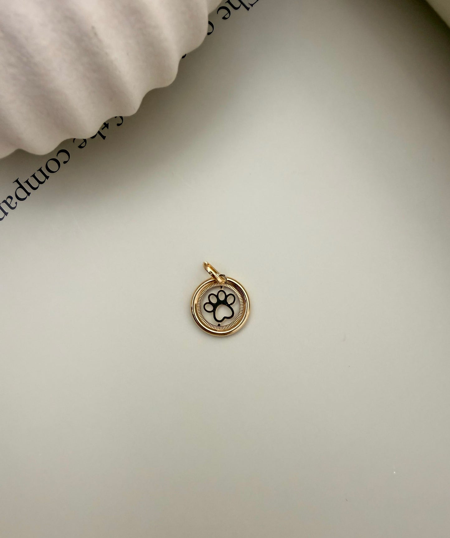 Velani Jewelry Paw Print Medallion Pendant