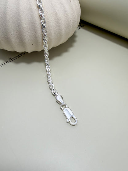 Velani Jewelry Rope Bracelet – Sterling Silver