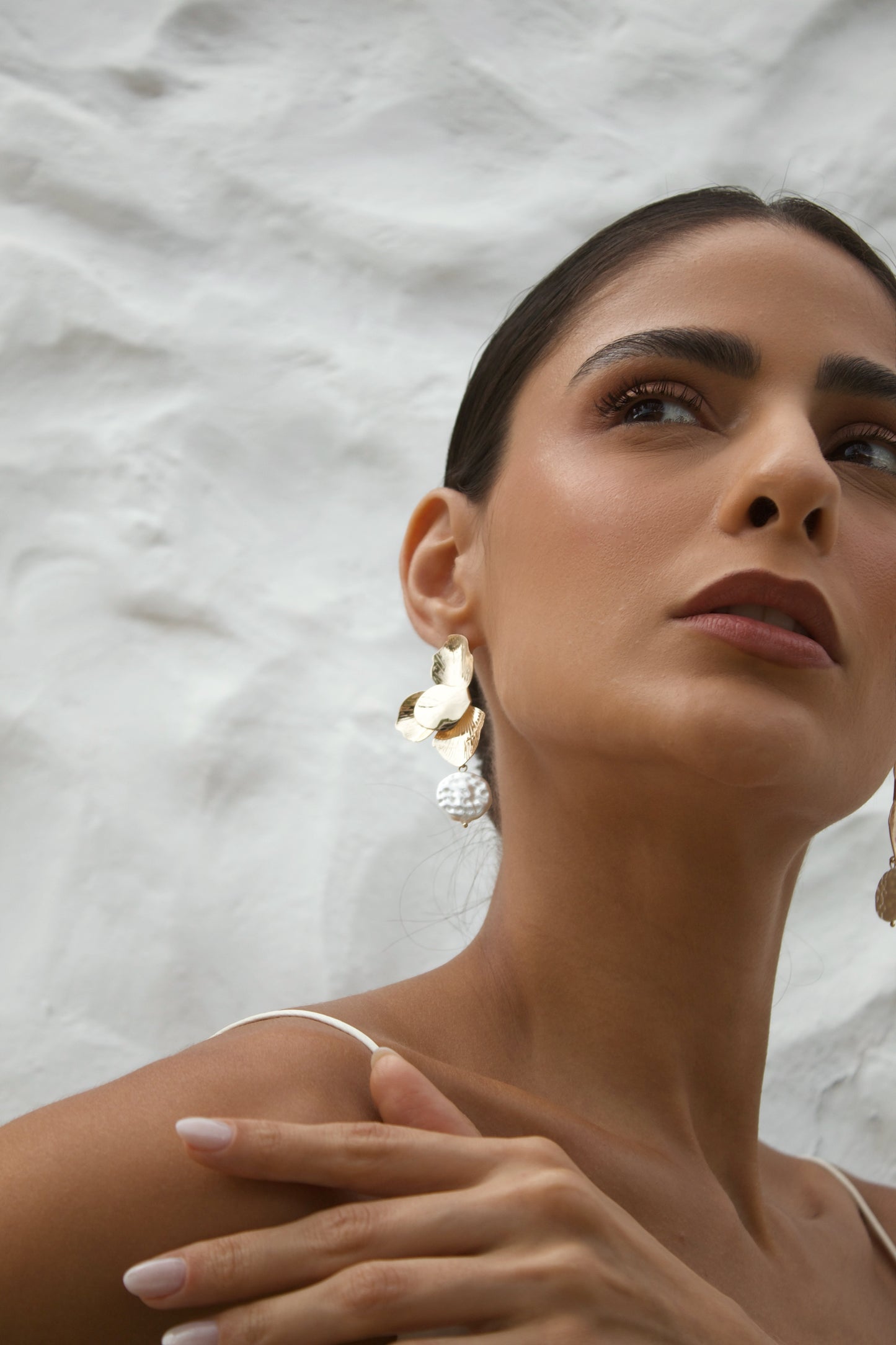 Velani Jewelry Island Bloom Flower Pearl Earrings