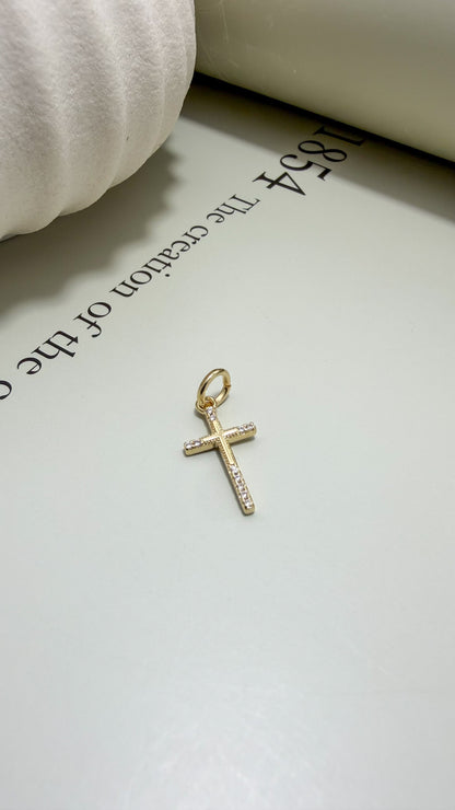 Divina Double Cross Pendant - Velani Jewelry