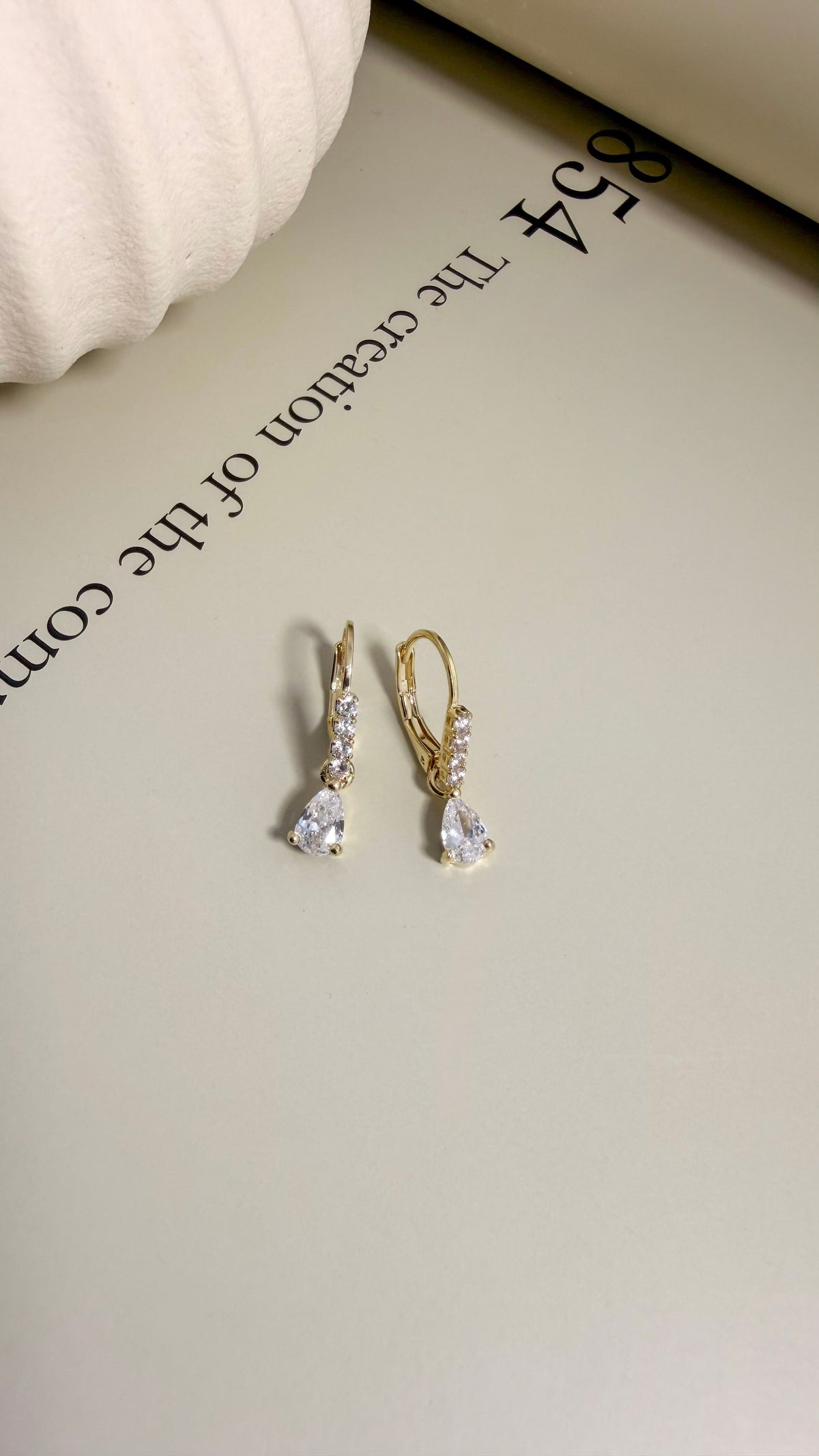 Elegance Pear Drop Earrings - Velani Jewelry
