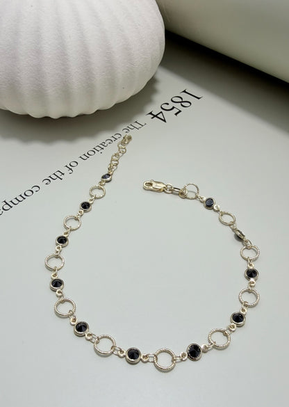 Velani Jewelry Sabbia Nera Anklet